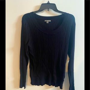 Apt 9 ribbed black scoop neck sweater